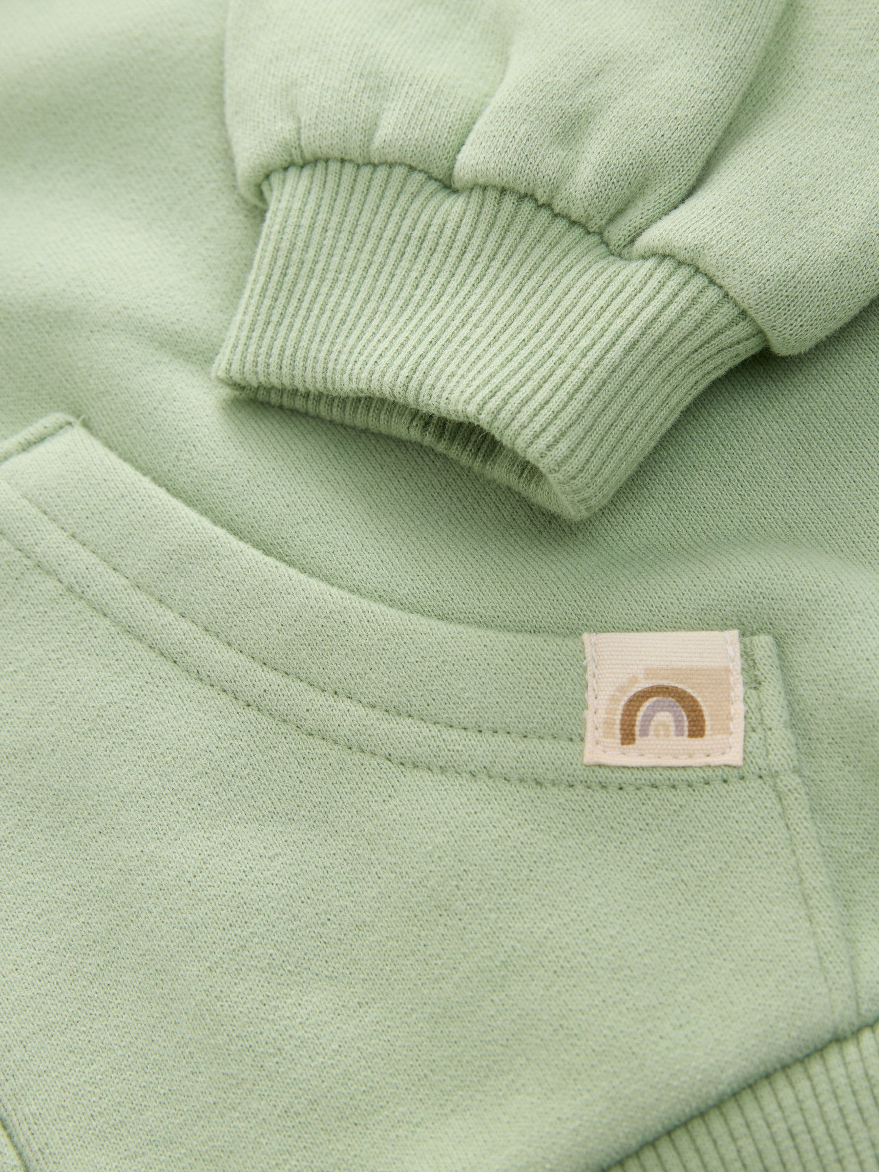 Grijs-groen - Hoodie met ritssluiting (3 mnd-7 jr)