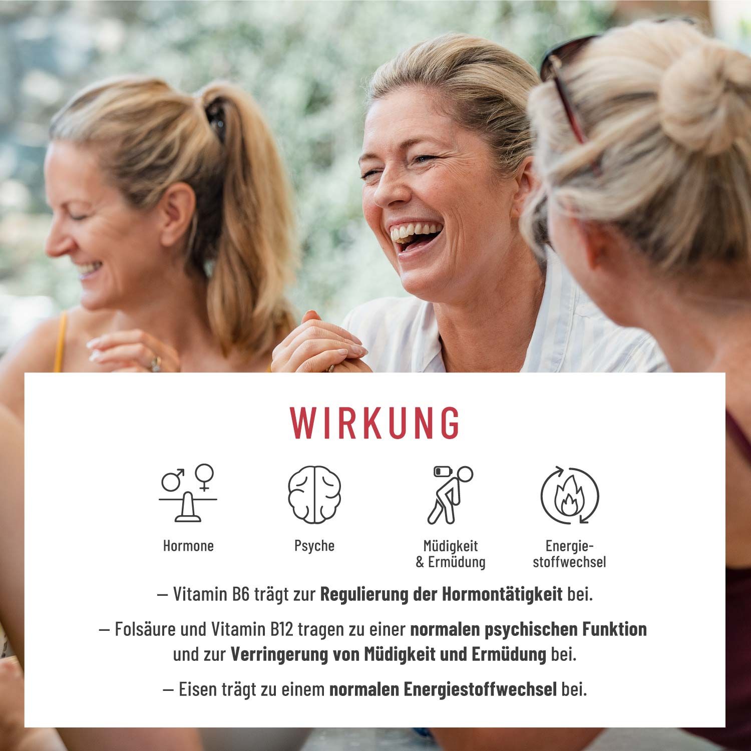 Wechseljahre Komplex mit Yams & Rotklee, Baldrian, Eisen - hochdosiert - Wechselwunder - NATURTREU®