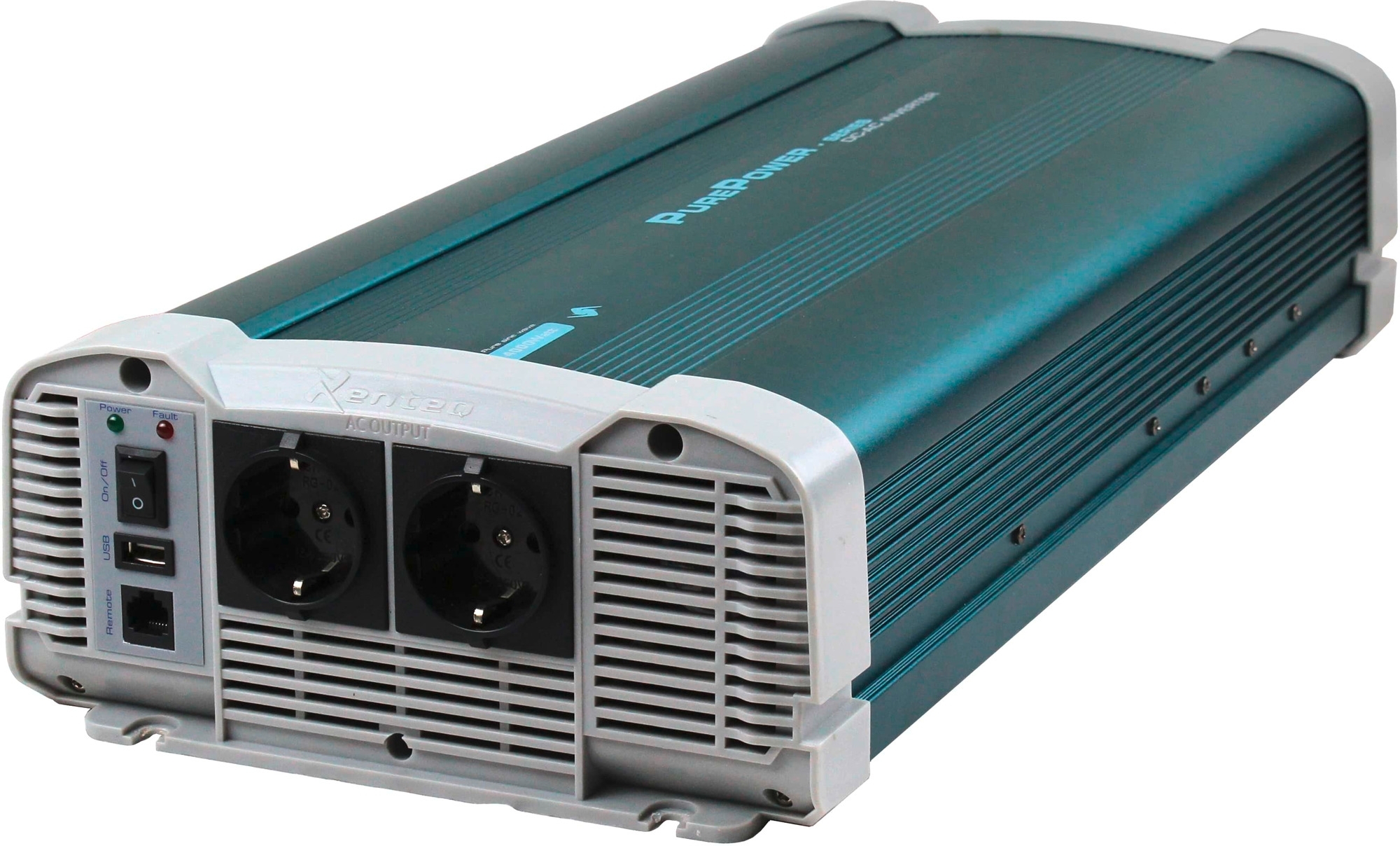 Xenteq PurePower Wechselrichter 12 V DC - 230 V AC 2500 Watt reine Sinuswelle mit App-Funktion