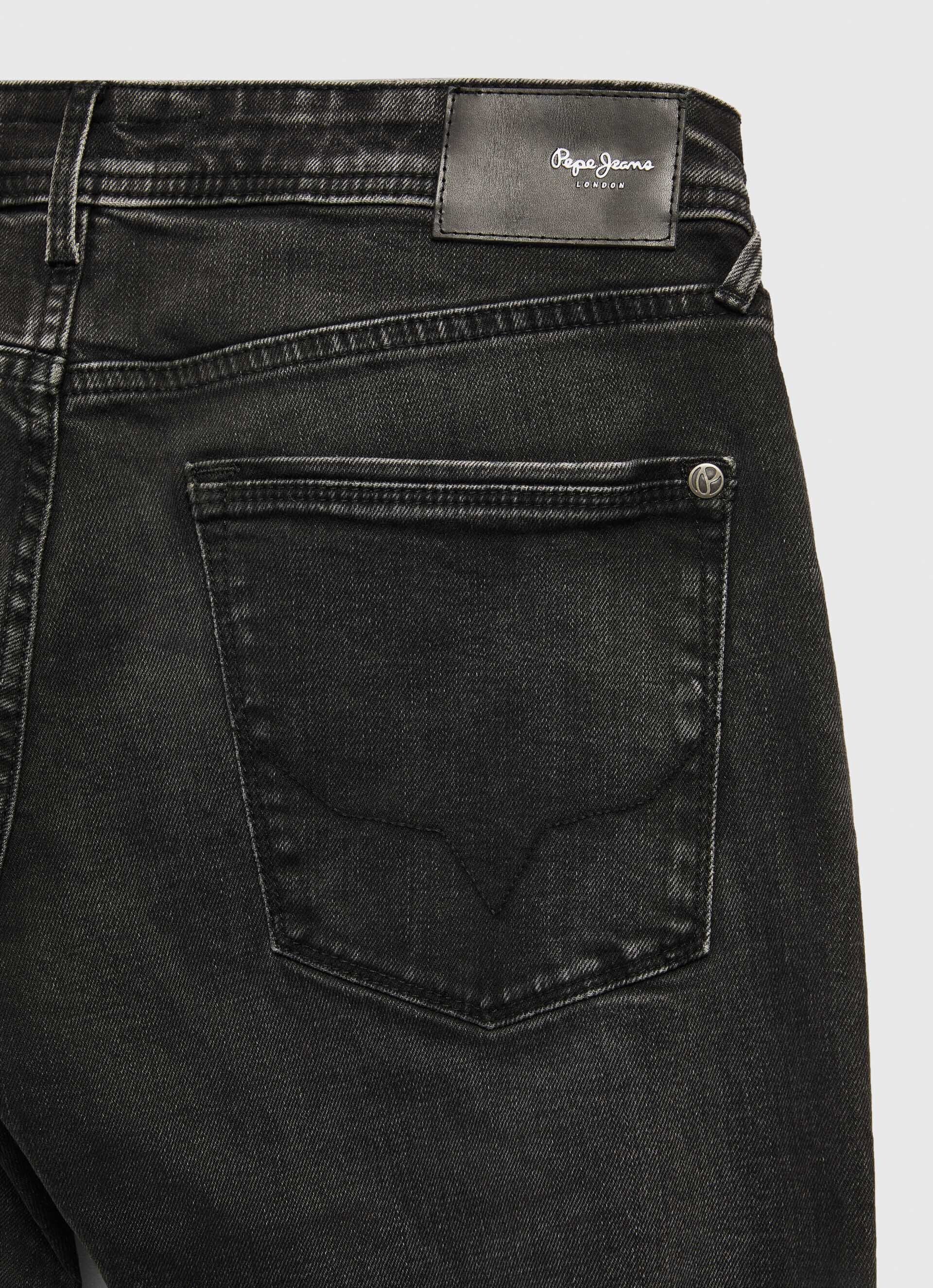 Calça jeans Stanley, corte e cintura regulares - jeans