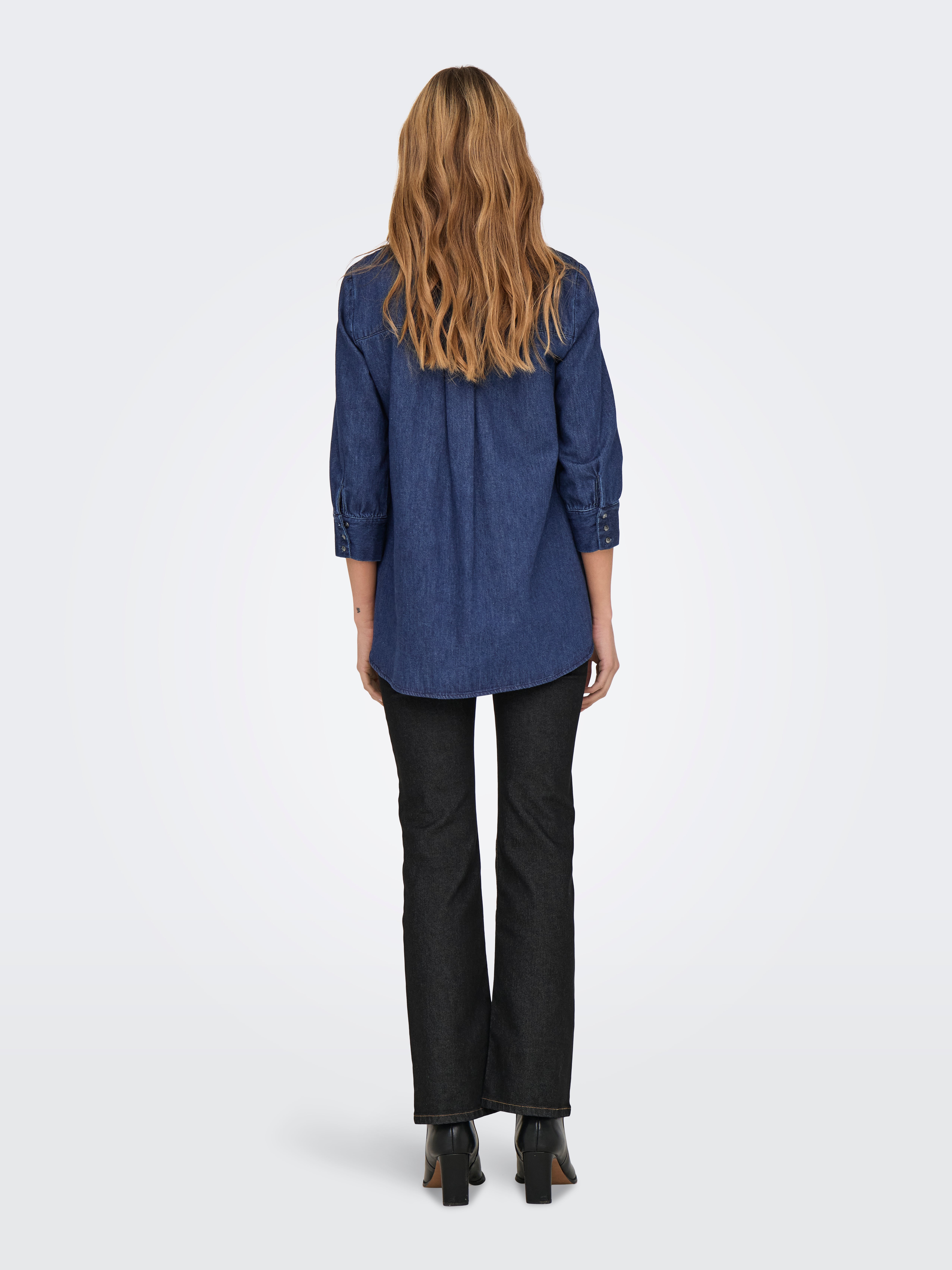 ONLMARY Jeanshemd Dark Blue Denim