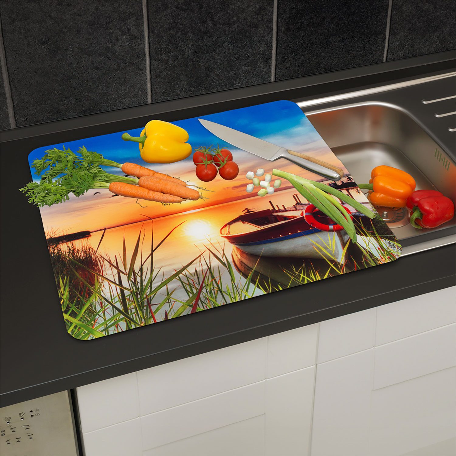 Glas-Abdeckplatte Multi – See