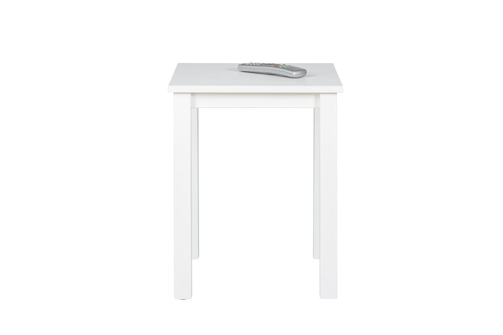 Beistelltisch Holger Massivholz weiß 45x55x45 cm
