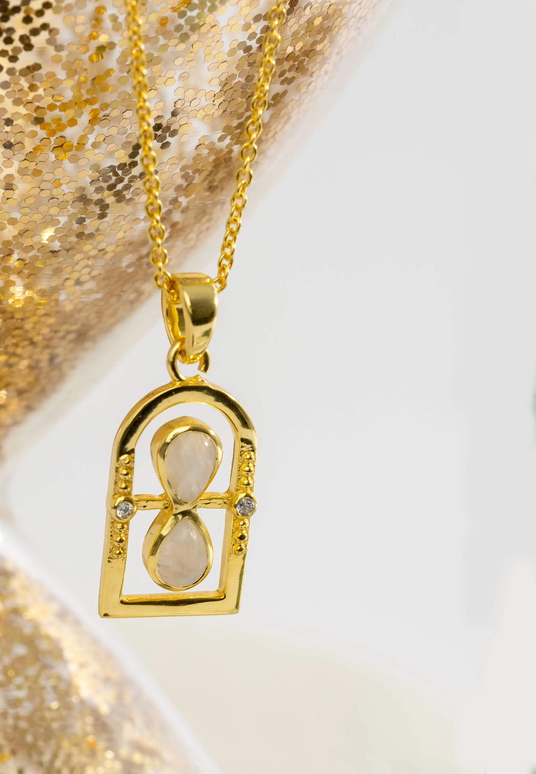 THE HOURGLASS - Collier | Doré