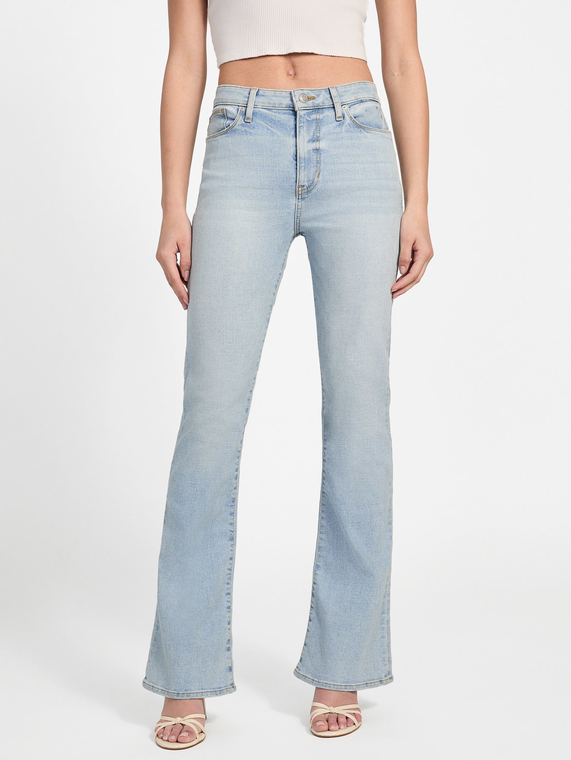 Calça jeans skinny flare sexy