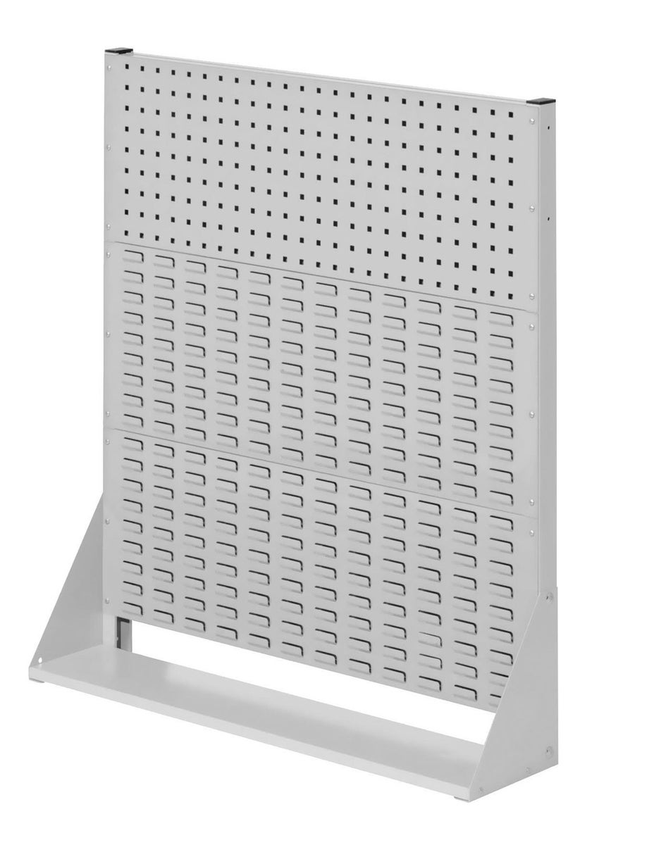 Kappes® RasterPlan Scheidingswanden, enkelzijdig, maat #3 - 1x geperforeerd paneel, 2x gesleufde panelen, lichtgrijs RAL 7035
