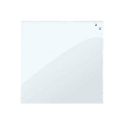 Naga - Tableau en verre - 45 x 45 cm - Blanc