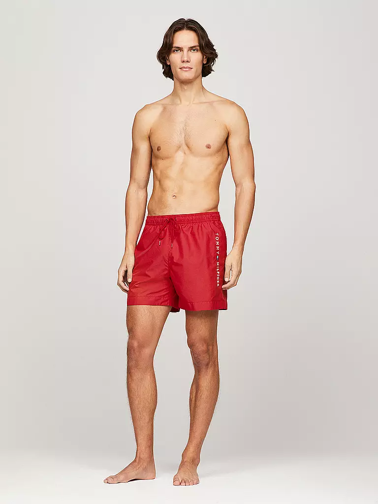 TOMMY HILFIGER Badeshorts  rot