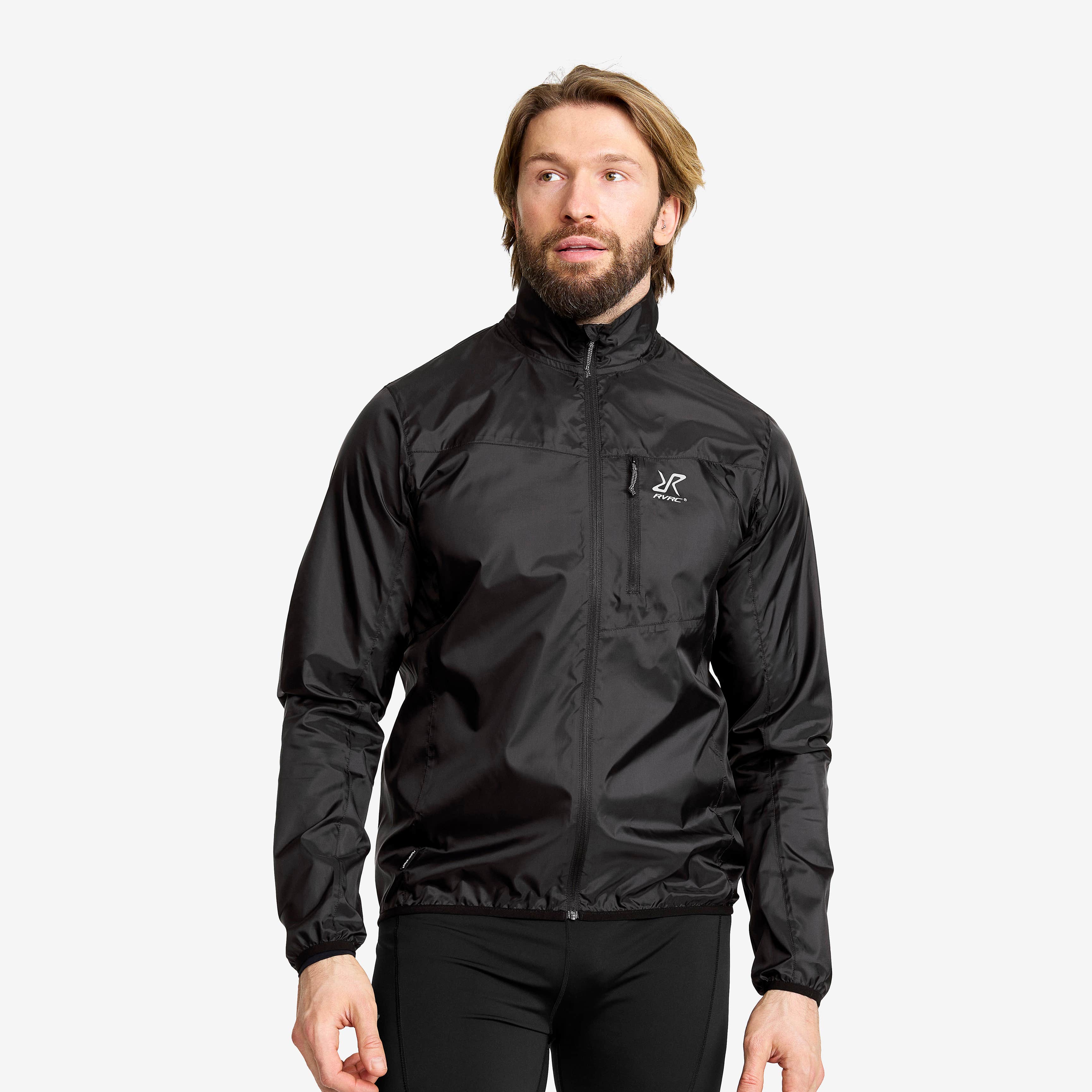 Unit Light Windbreaker Herre Black