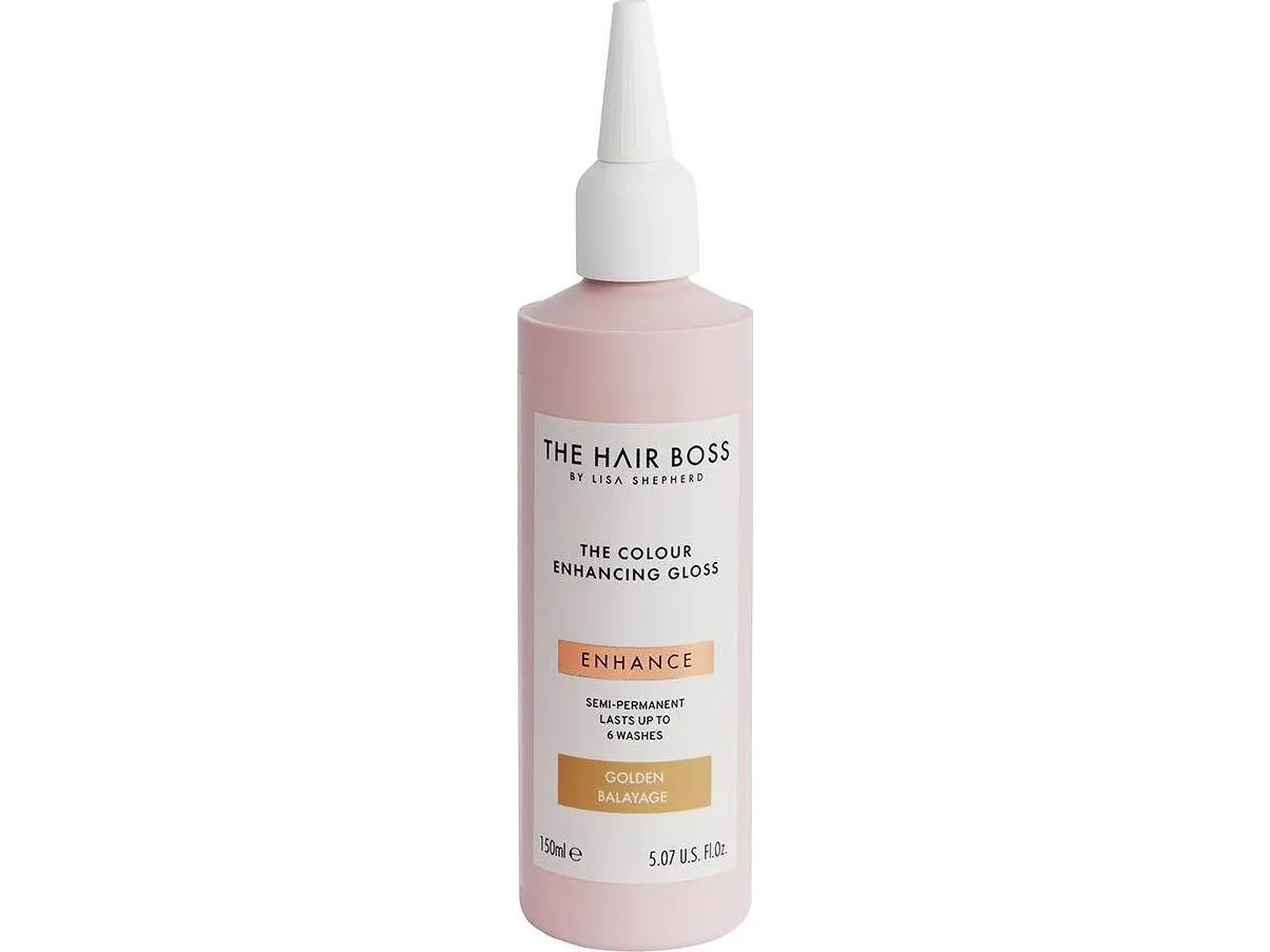 THE HAIR BOSS_By Lisa Shepherd The Colour Enhancing Gloss illuminates the warm tone of Golden Balayage hair 150ml