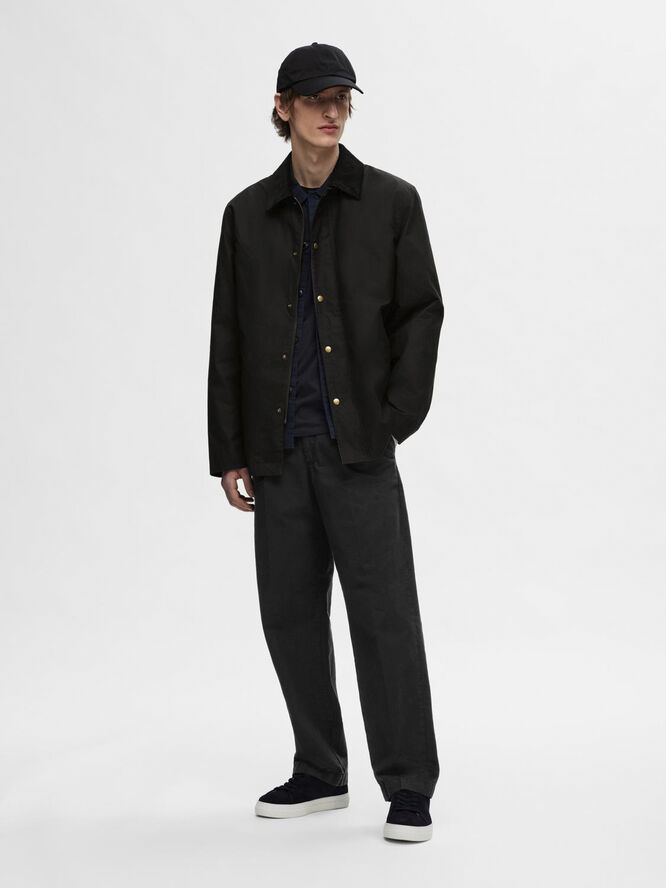 Selected Homme SLH220-LOOSE ART PANT Sort