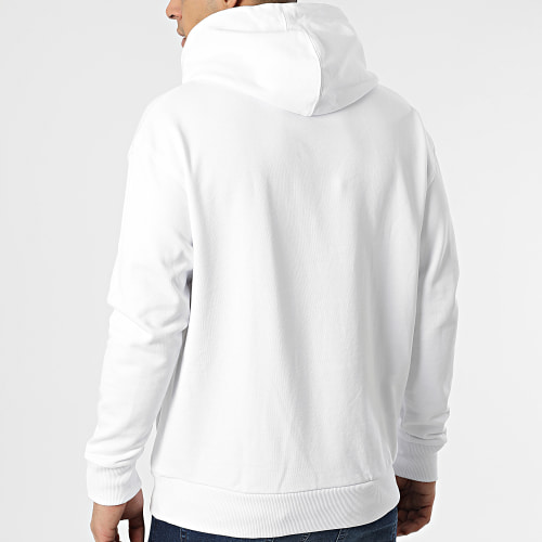 Sweat Capuche Triple Logo Flock 8929 Blanc