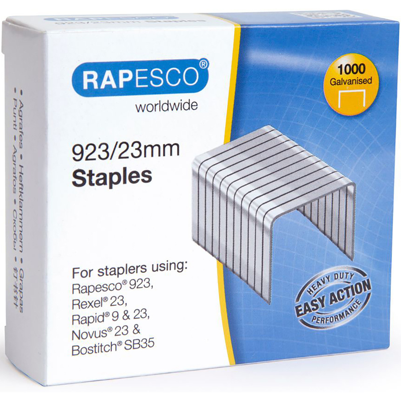 Rapesco Heftklammern 923/23, 1000 Stück
