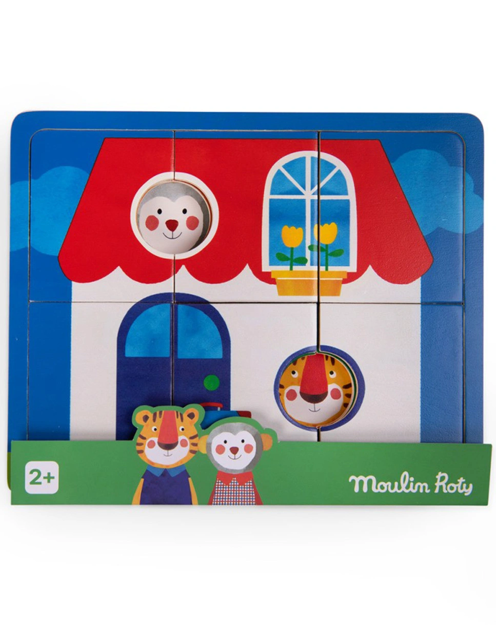 Lagenpuzzle POPIPOP 18-teilig in bunt