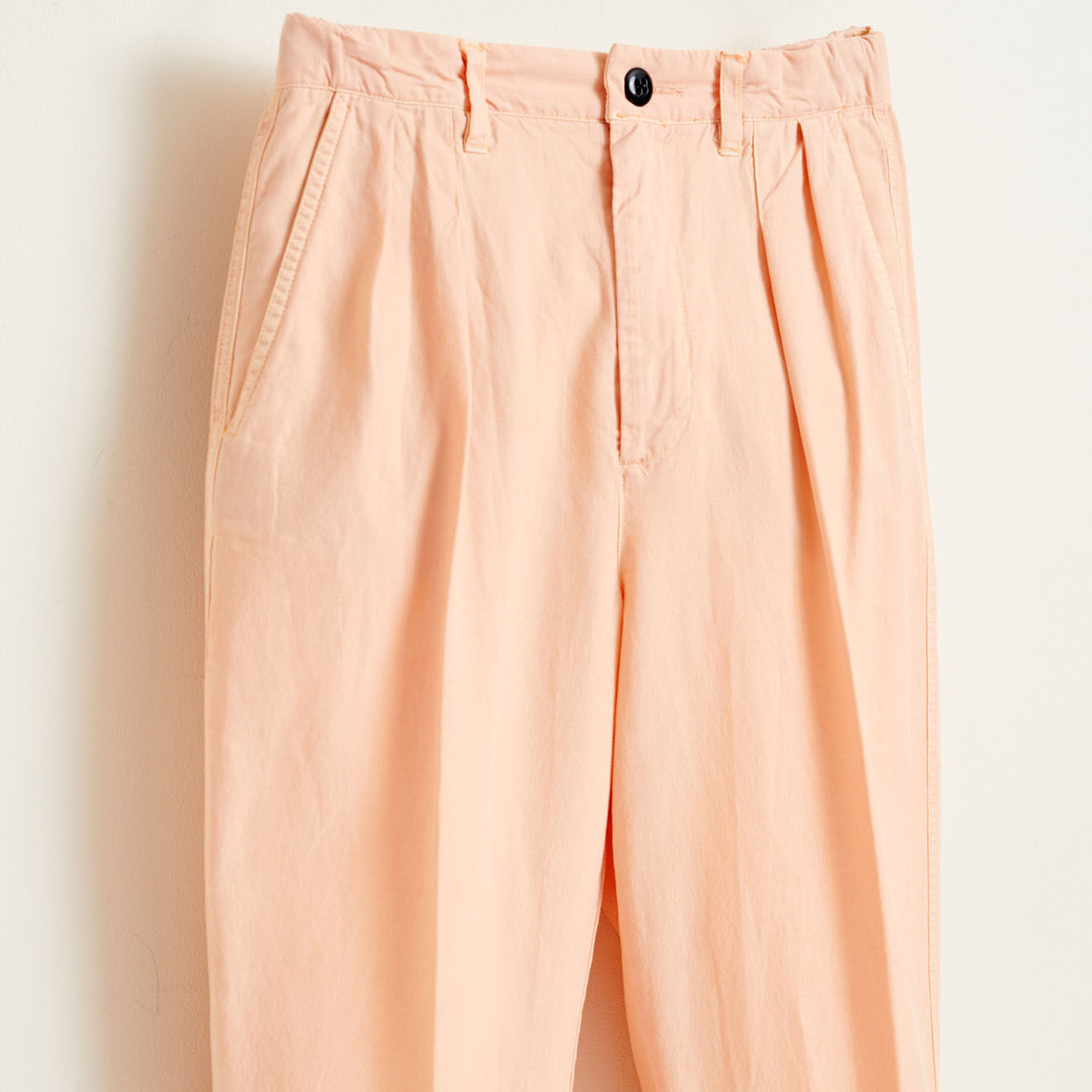 Bellerose Pantalon Peaches à pinces rose saumon