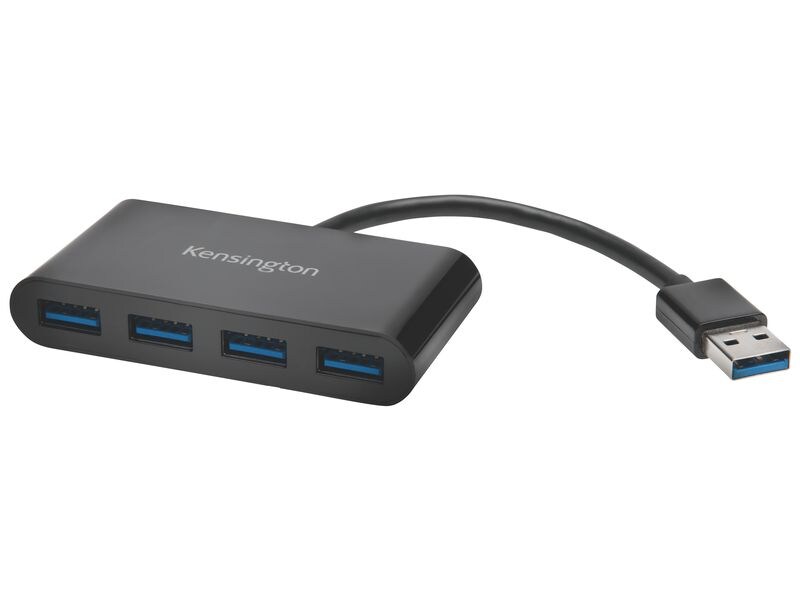 Kensington USB-Hub USB 3.0 4 Port USB-3.0-Hub mit vier Anschlüssen