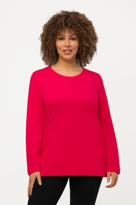 Shirt, Slim, Rundhalsausschnitt, Langarm