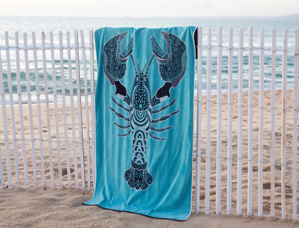 Drap de plage homard-Carte postale