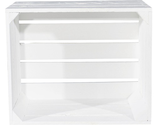 Vintage witte fruitkist 50x40x30 cm