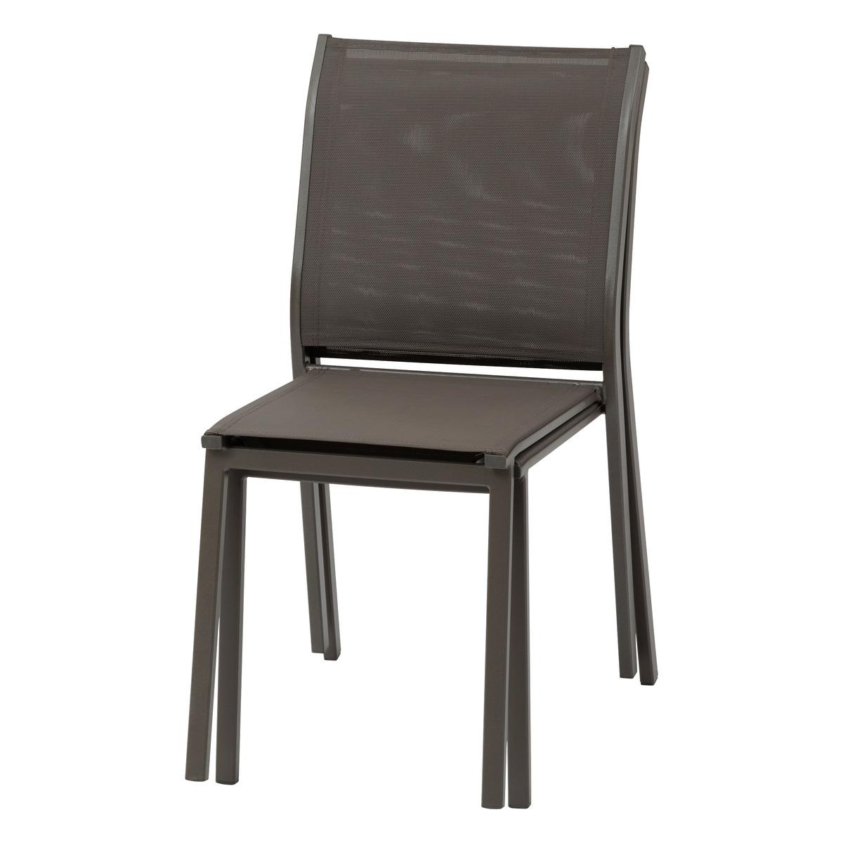 CHAISE ESSENTIA EMPILABLE WENGE PRALINE