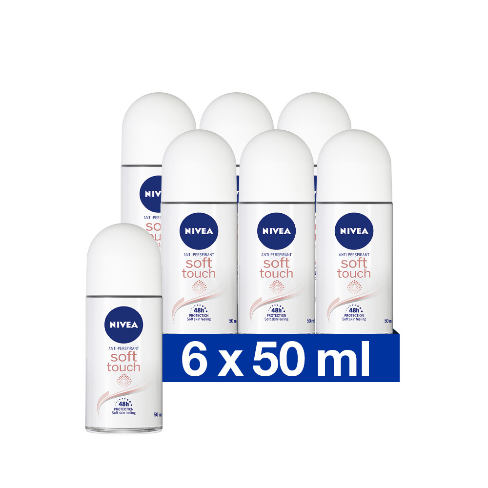 6x Nivea Deodorant Roller Satin Sensation
