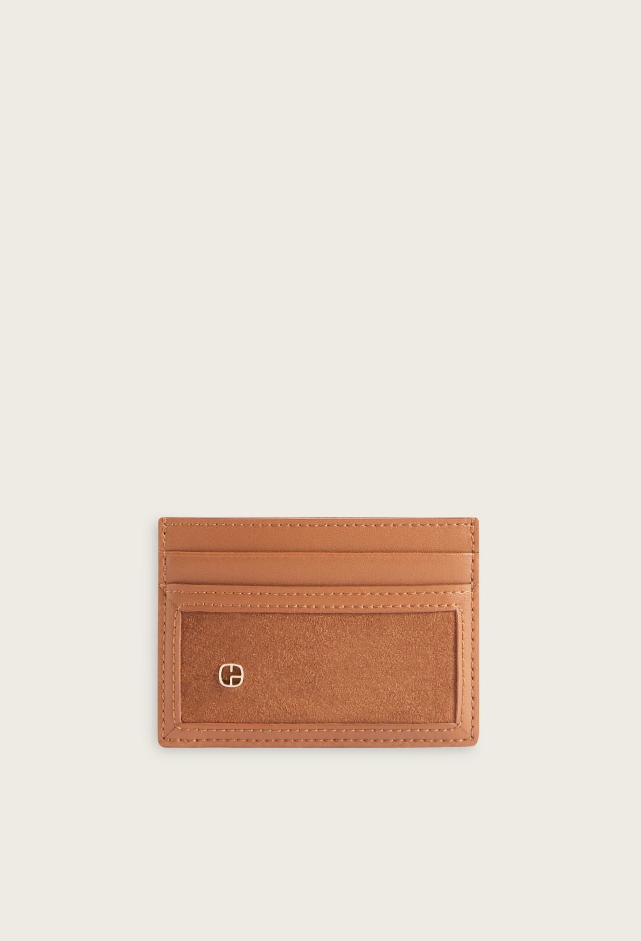 Porte-cartes cuir su&egrave;de