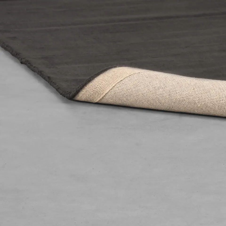 LABEL51 Vloerkleed Velvy Antraciet Synthetisch 300x200cm
