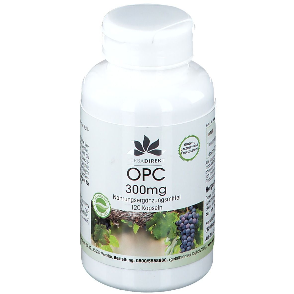 OPC 300mg aus Traubenkern-Extrakt