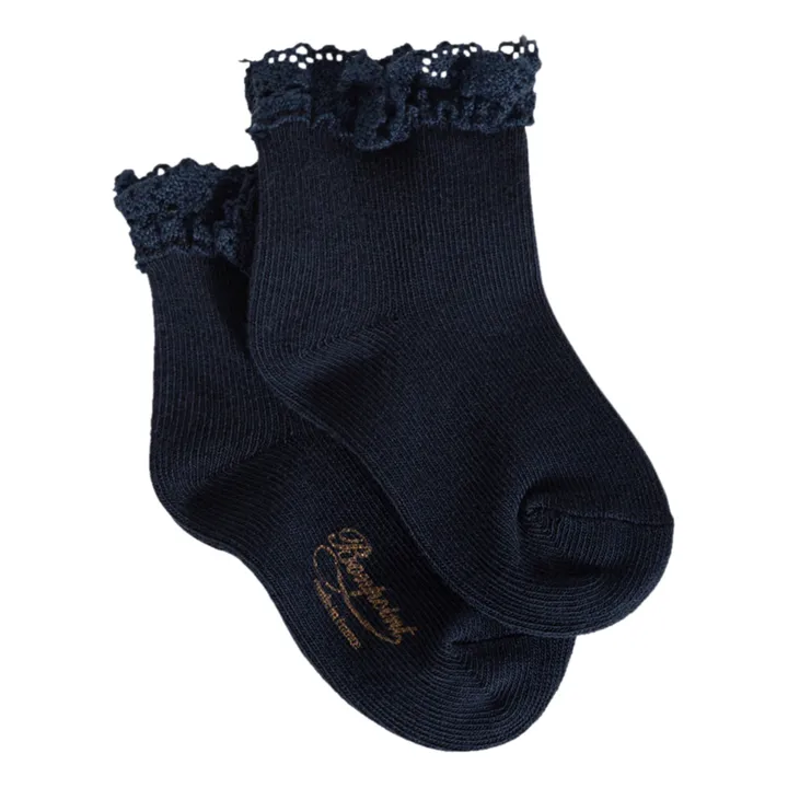 Bonpoint Chaussettes Dentelle | Bleu marine