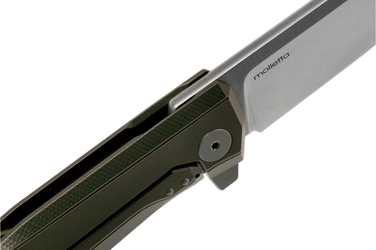 LionSteel Myto MT01-BR Bronze Titanium zakmes, Molletta design