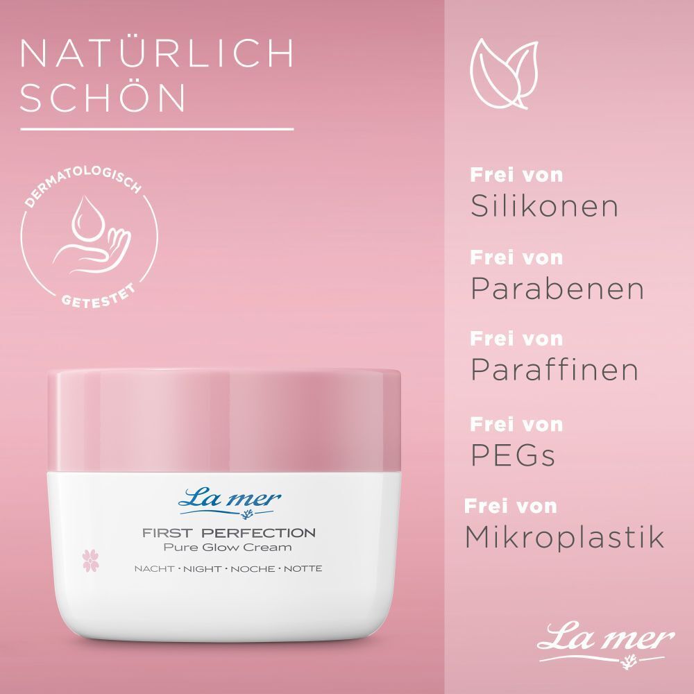 La mer First Perfection Pure Glow Nachtcreme mit Parfum