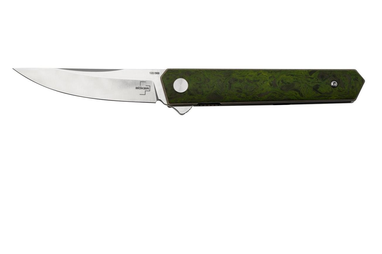 Böker Plus Kwaiken Mini Limited 01BO497, FatCarbon zakmes, Lucas Burnley design