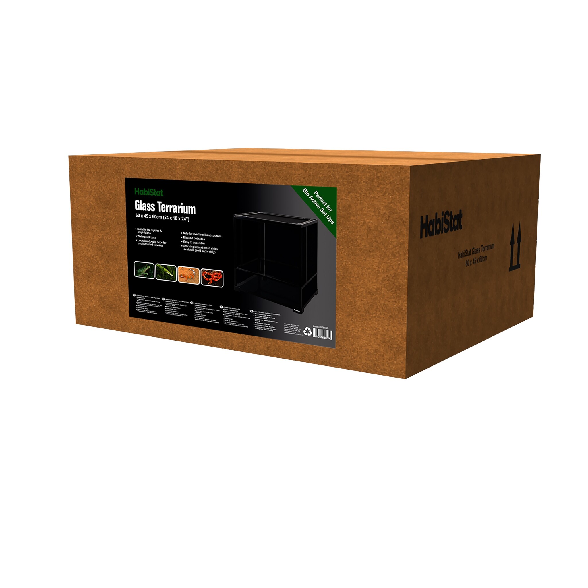 Habistat Glazen Terrarium 60x45x60cm Flat-Packed