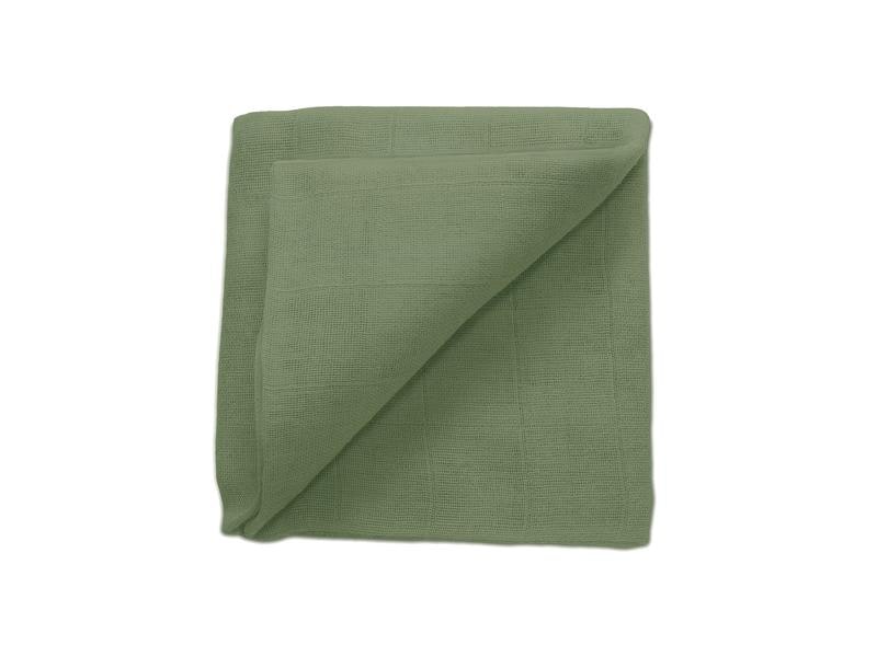 ZEWI bébé-jou Mulltuch Moss, 60 x 60 cm Gaze-Tuch für Babys