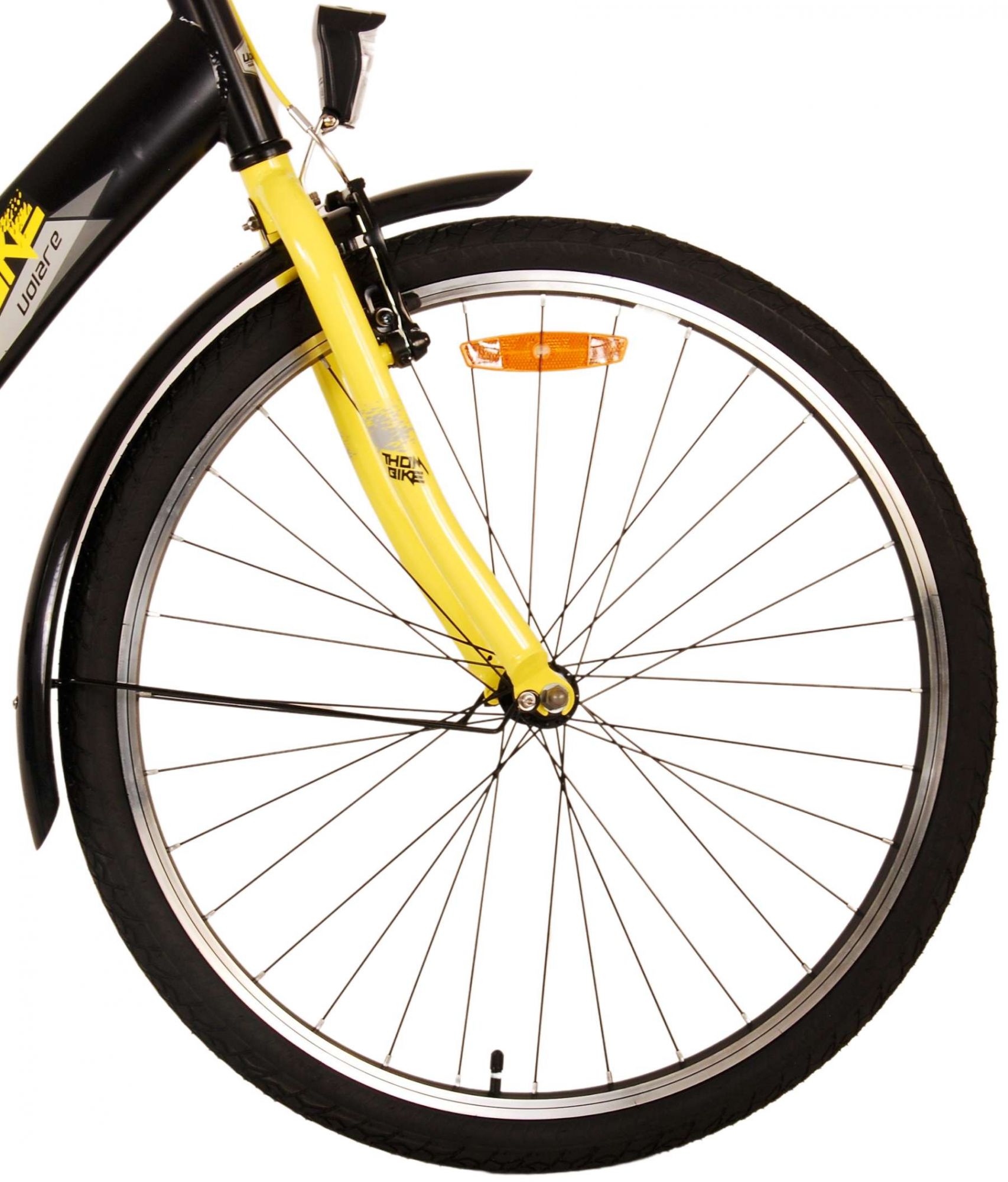Kinderfahrrad Thombike für Jungen 26 Zoll Kinderrad in Schwarz Gelb