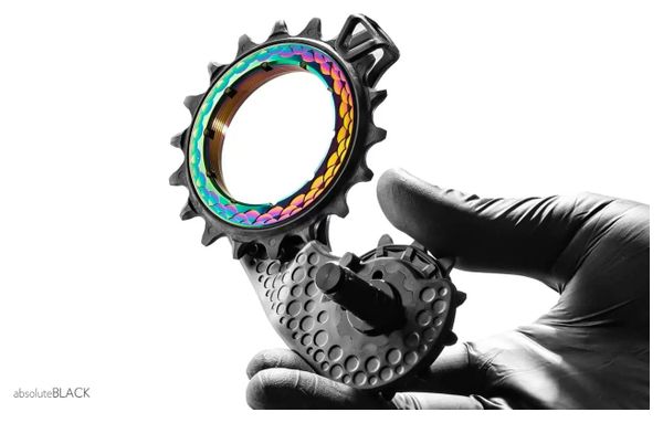 Chape de Dérailleur Hollowcage AbsoluteBlack pour Ultegra / Dura Ace 11 V Rainbow