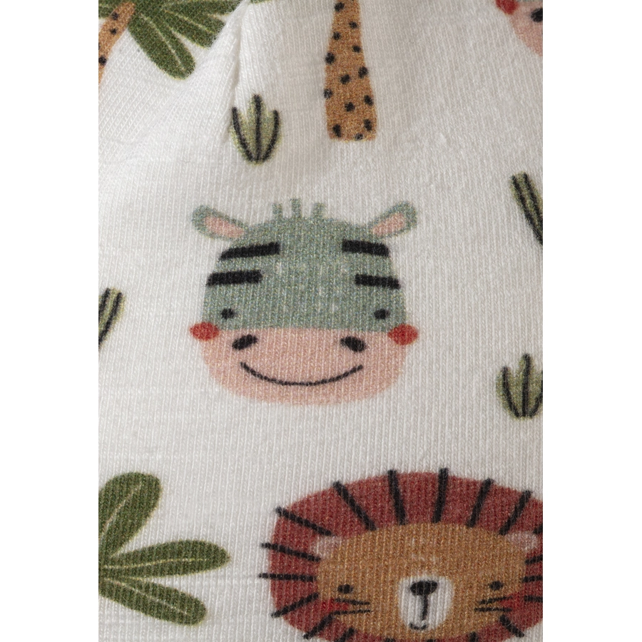 Sterntaler Slouch-Beanie Safaritiere ecru