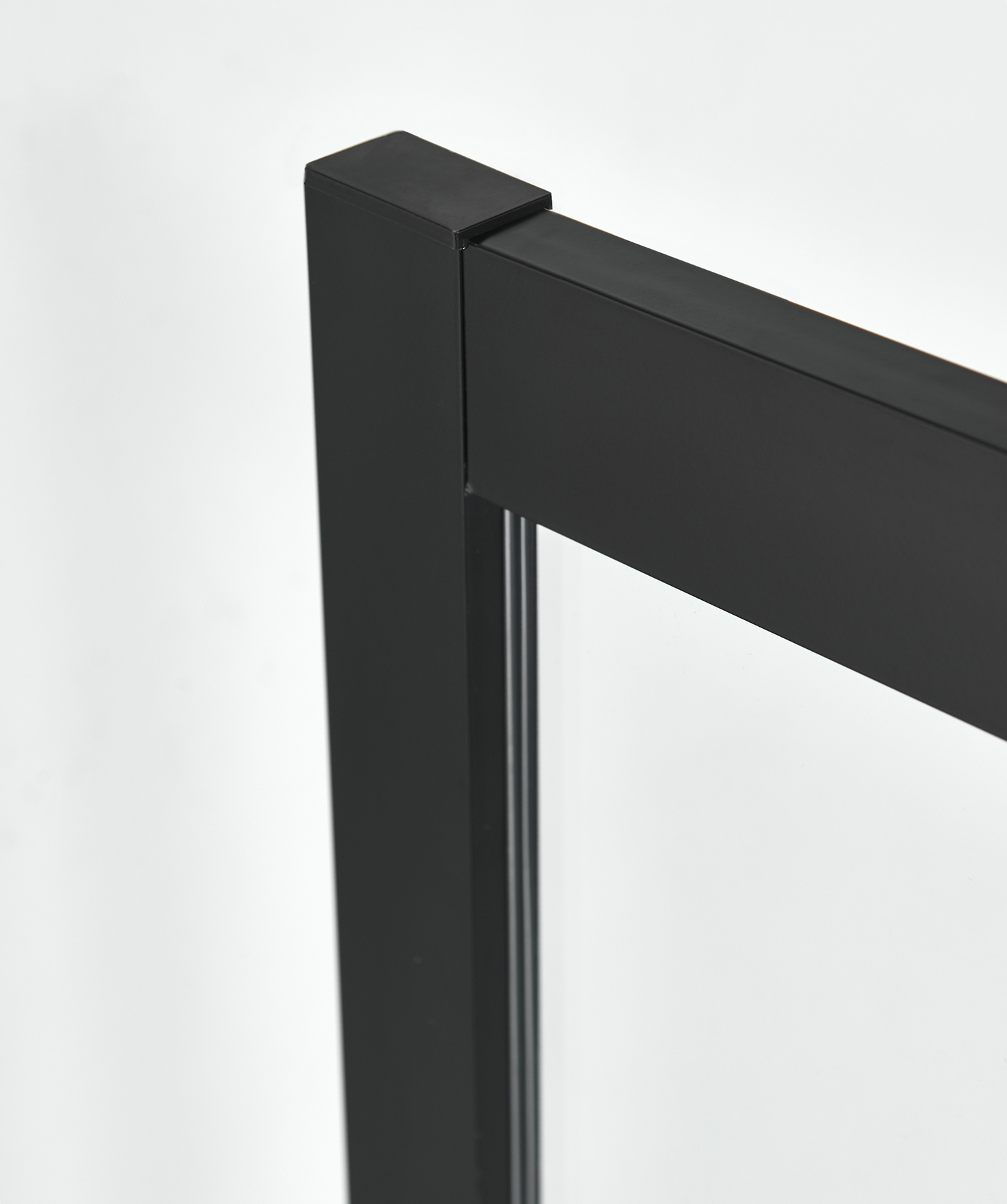 Saniclear Elite Black douchecabine 120x90 met softclose schuifdeur en zwarte profielen