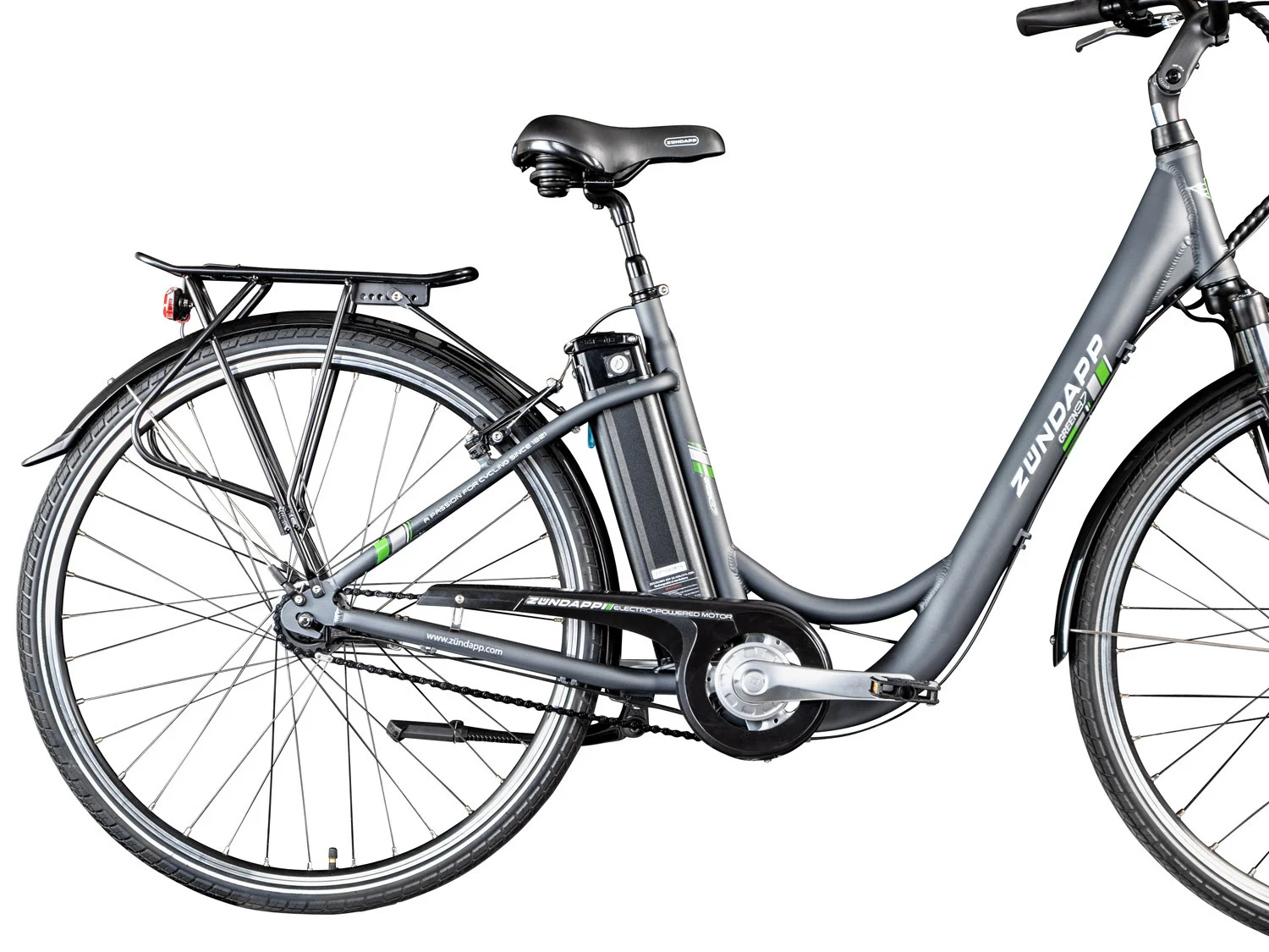 Z&uuml;ndapp E-Bike City Green 3.7, 26 oder 28 Zoll