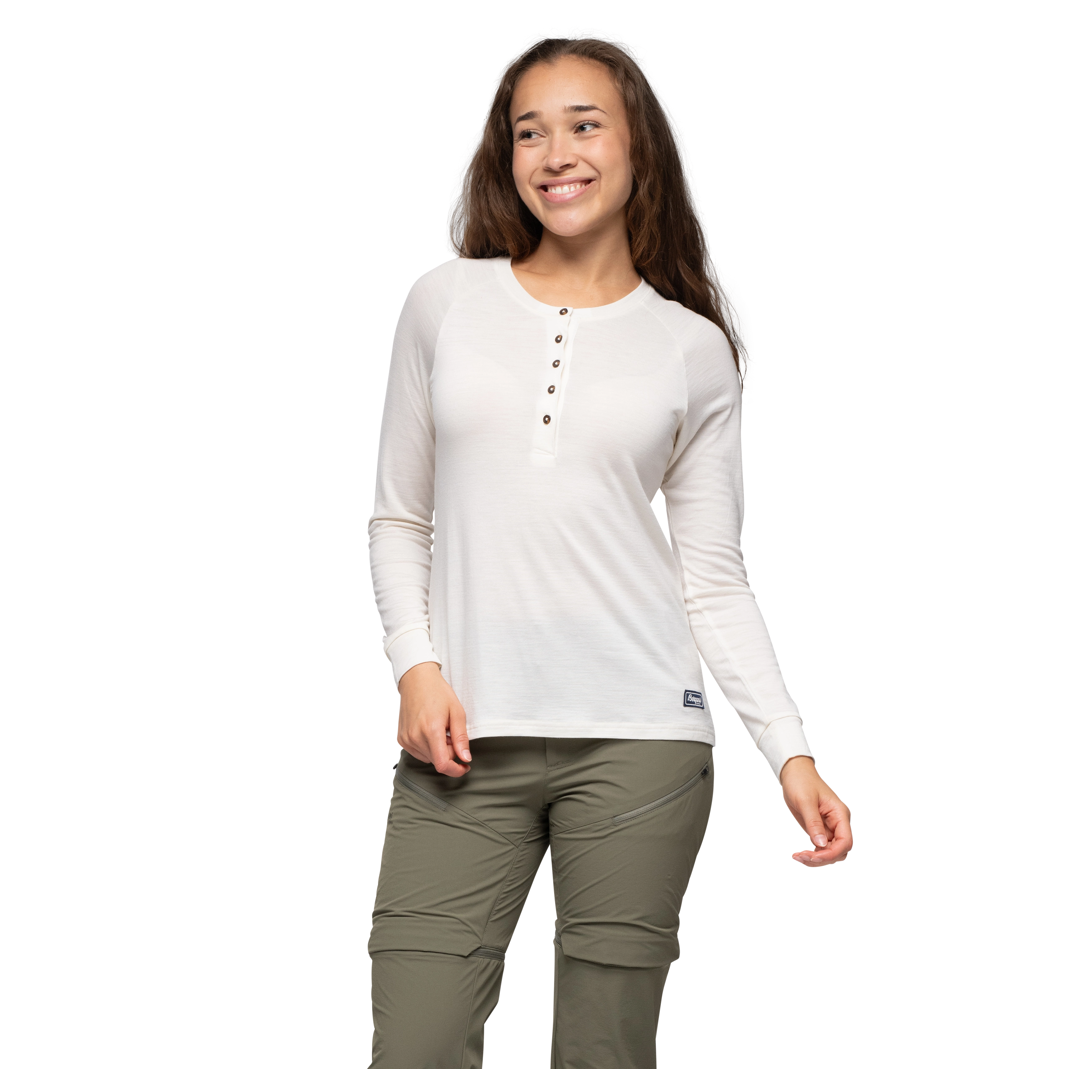 Lysebu Wool Henley Women Vanilla White