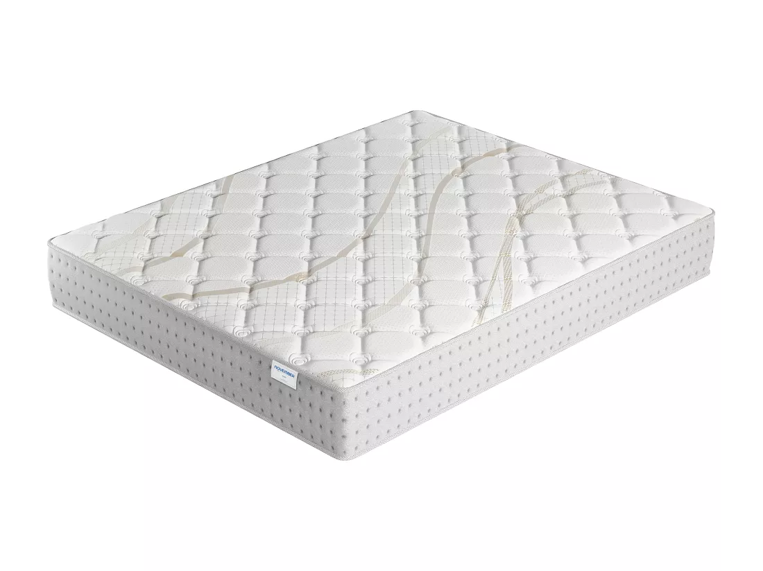Matelas 200x200cm - Ressorts ensachés + Mousse HR - Épaisseur 25cm