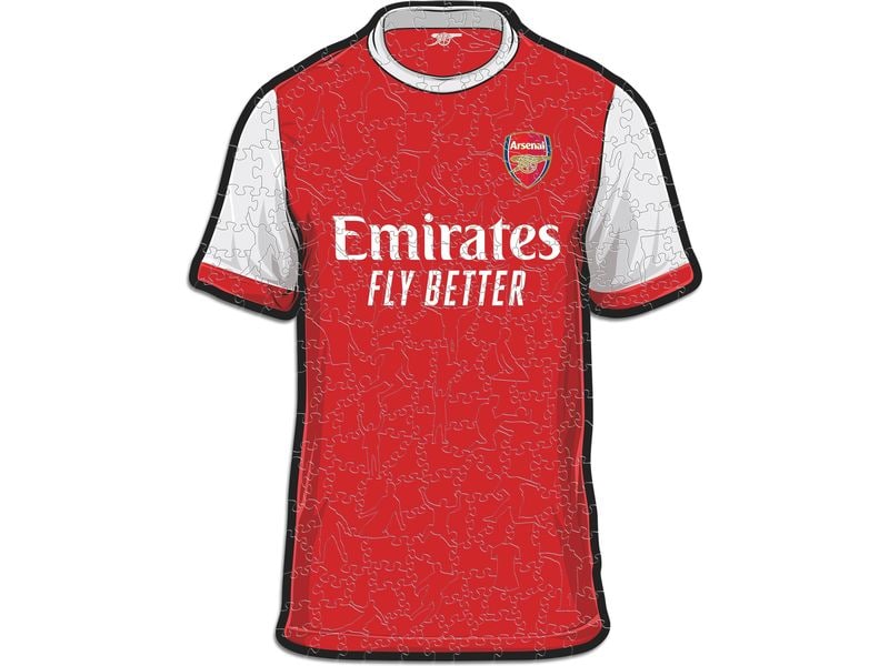 Iconic Puzzle Arsenal FC – Trikot Offizielles Holzpuzzle, Grösse M