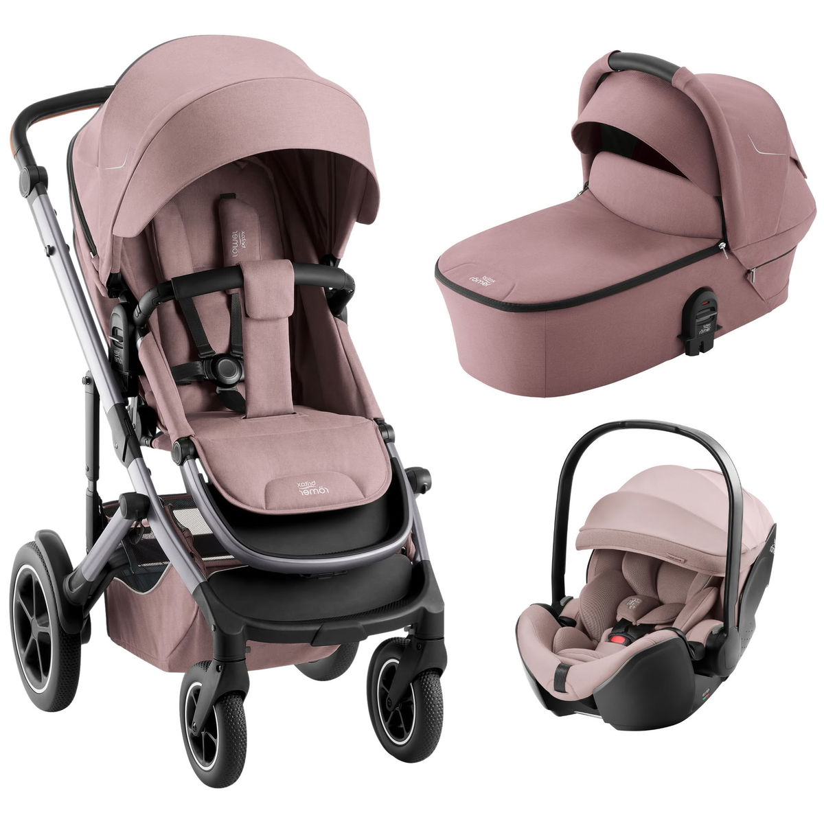 britax römerbritax römer   SMILE 5Z 3in1 Set  dusty rose
