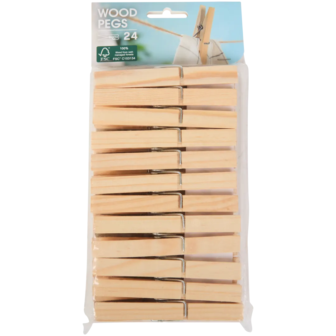Wasknijpers 24 stuks