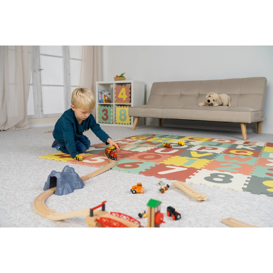 Playshoes Puzzlematte 36-teilig bunt 2
