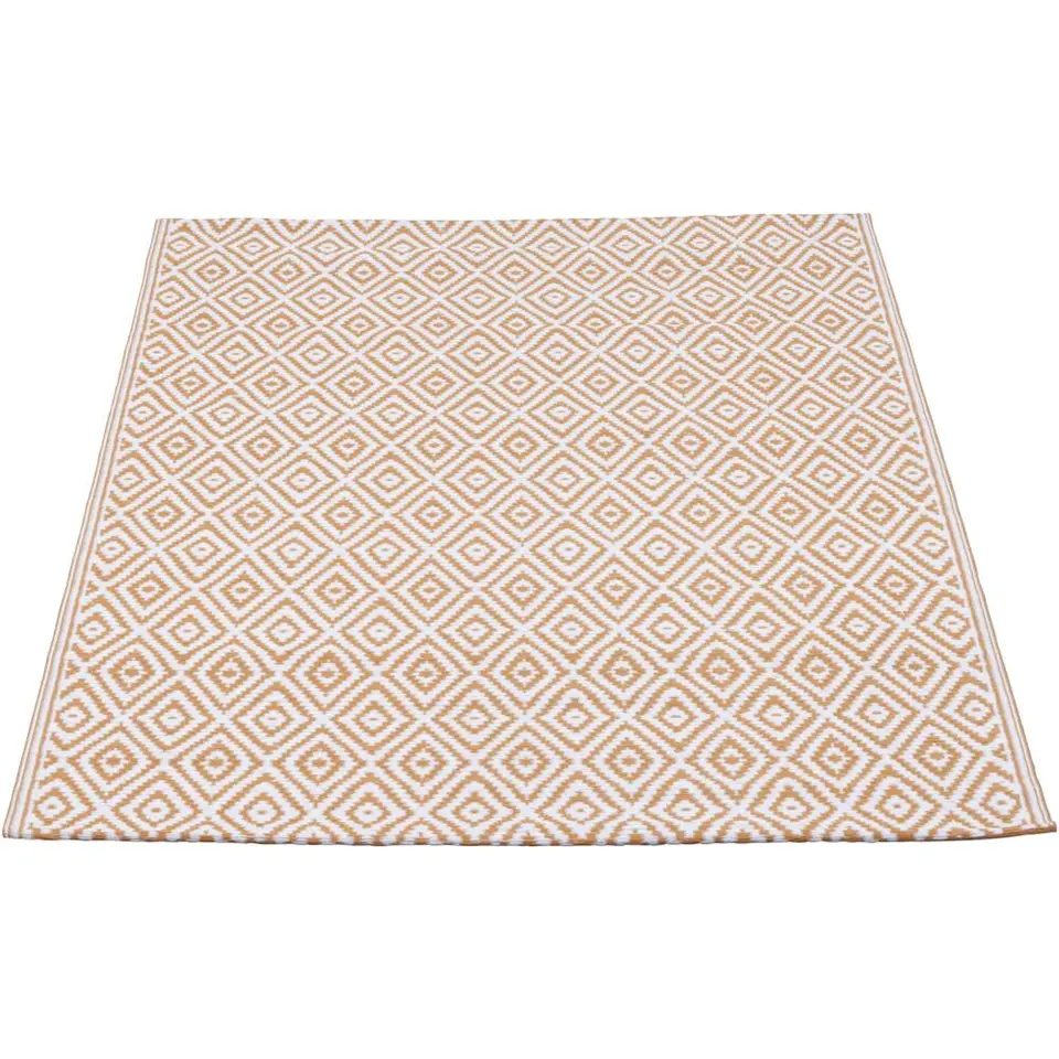 Binnen/buitenvloerkleed Diamond - terra - 90x150 cm