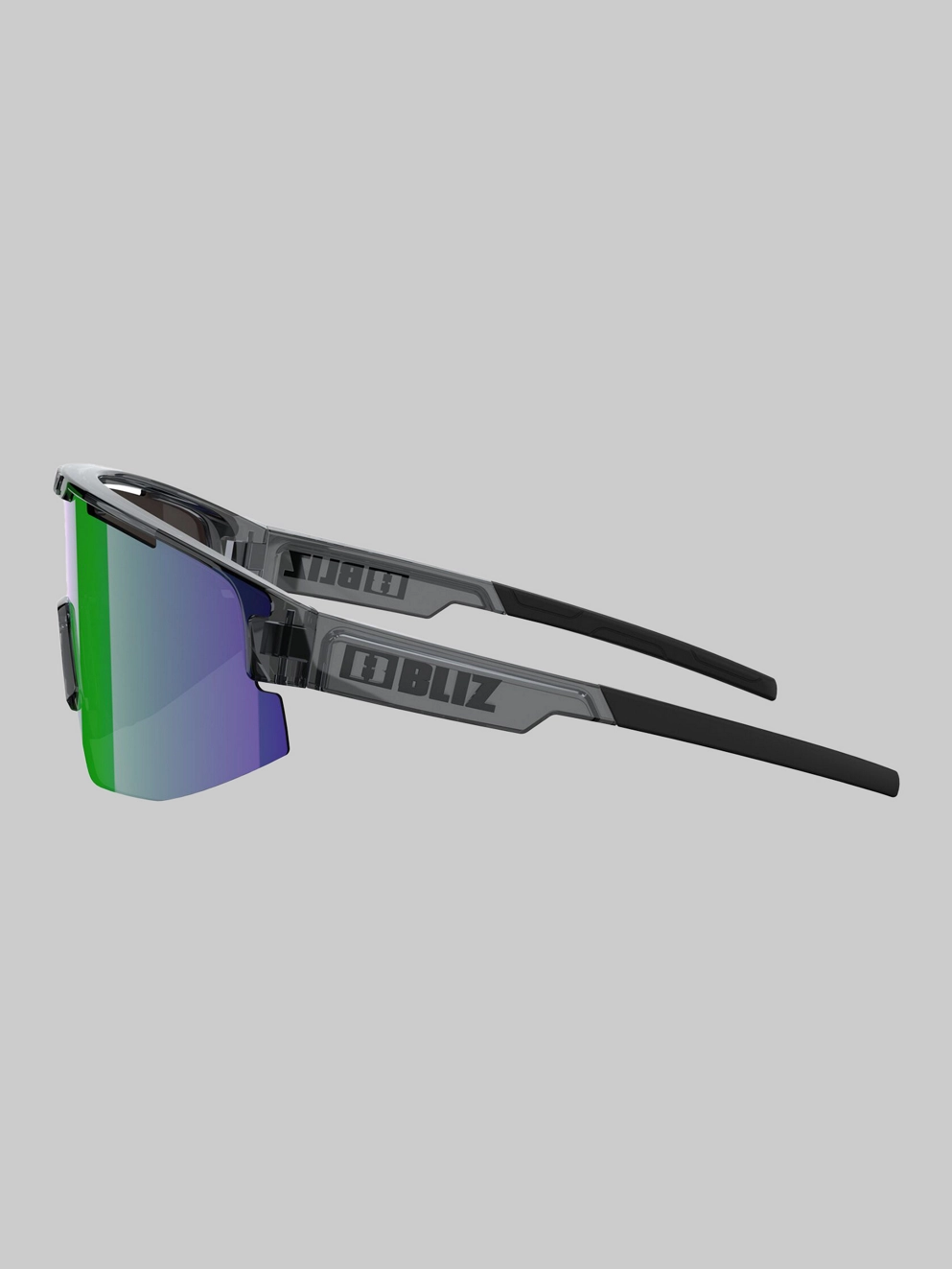 BLIZ Active Eyewear Matrix Crystal Black Sunglasses brown w green multi