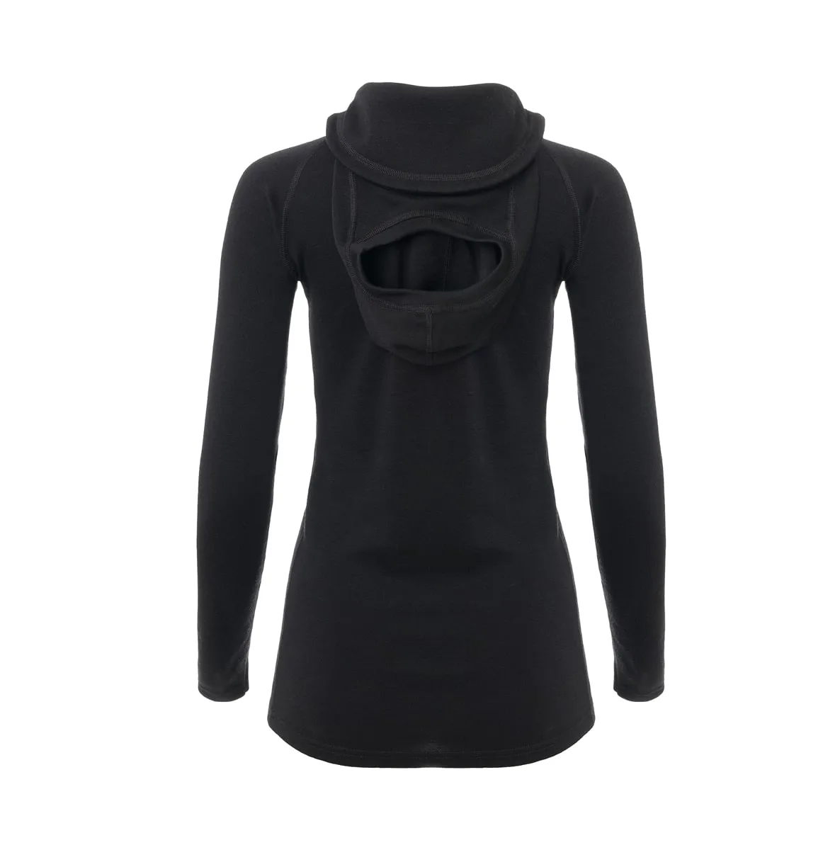 Aclima Women's WarmWool Hoodsweater V2 Jet Black