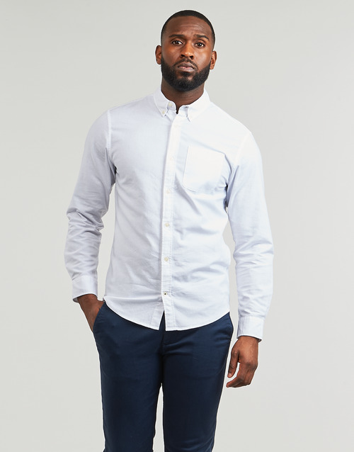 Jack & Jones - JJEOXFORD SHIRT LS Blanco