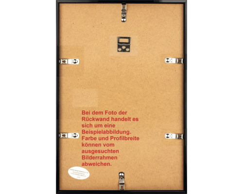 Houten fotolijst, barokstijl, zwart en zilver, 20x30 cm